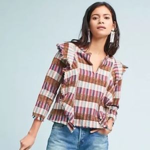 ANTHROPOLOGIE dRa los angeles multicolored blouse